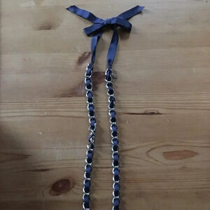 Aerie chain and  ribbon necklace